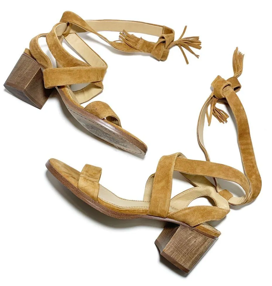 Splendid Revolve  Janet Cognac Block Heel Sandal - Image 3