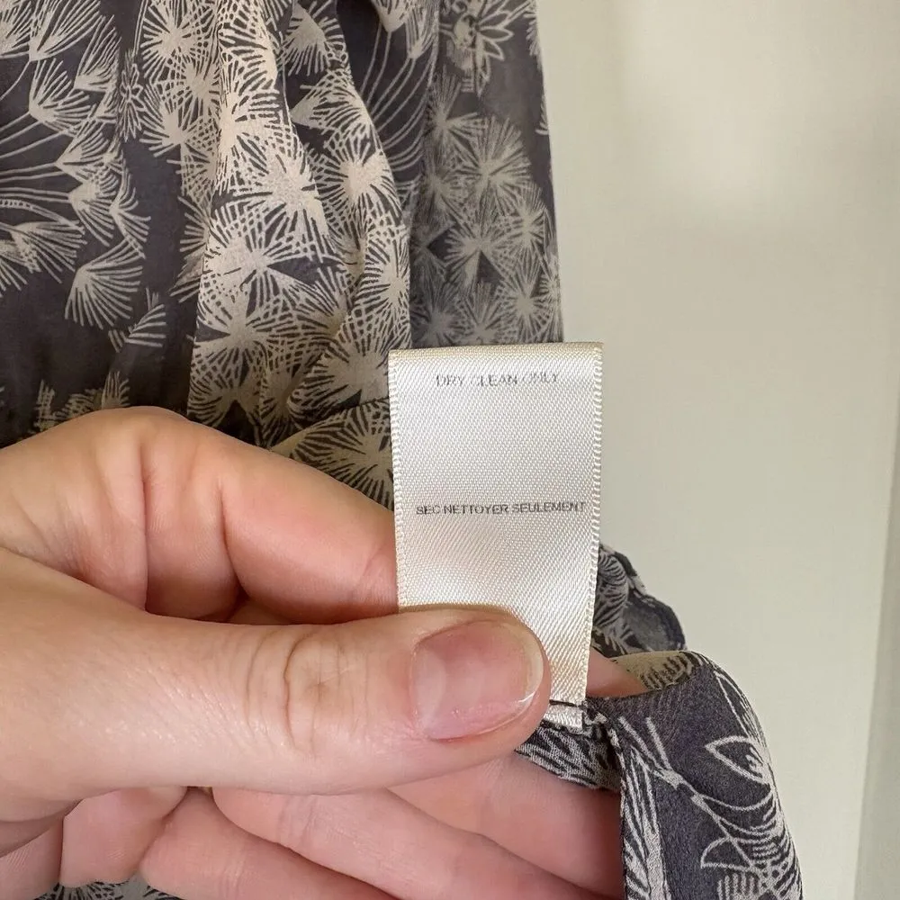 Rebecca‎ Taylor Sheer Faux lace up Blouse size 8 Ruffle - Image 8