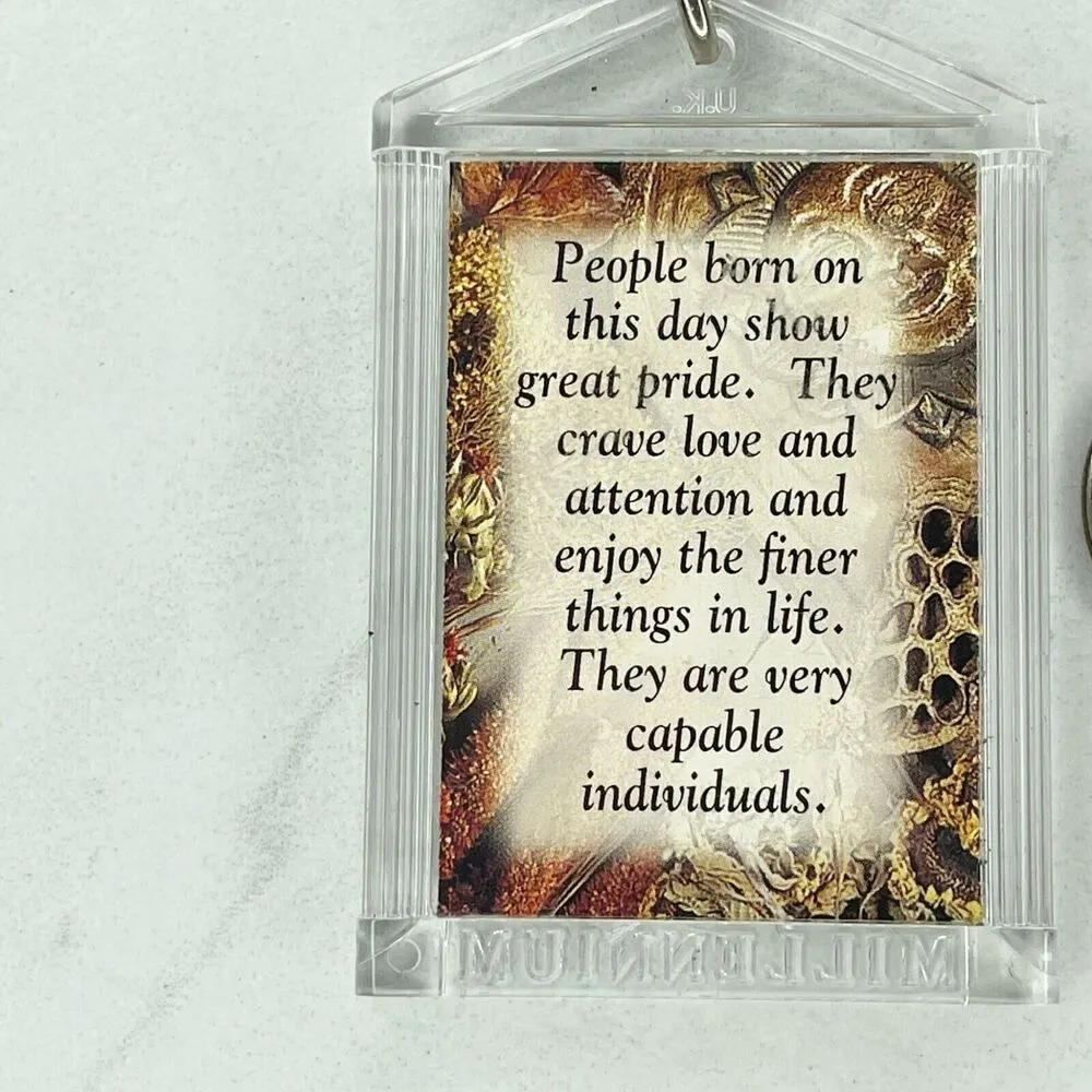 July 27 Birthday History Meaning Double Sided Keychain Keyring - Image 5