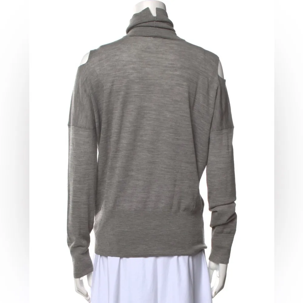 Vince sweatshirt cold shoulder turtleneck - Image 3