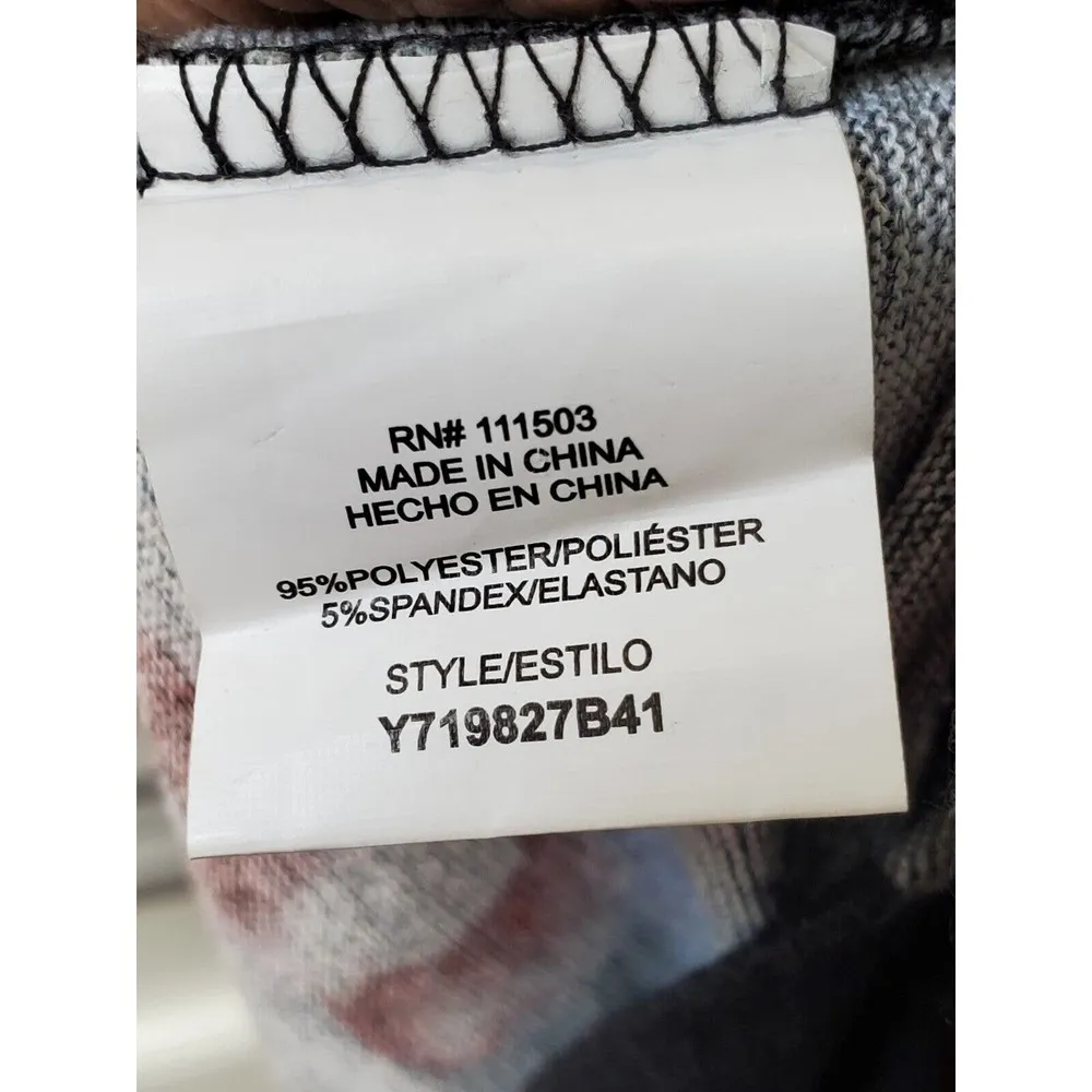 Luxology Women's Floral Polyester Round Neck Short Sleeve Knee Length Dress XL - Image 10