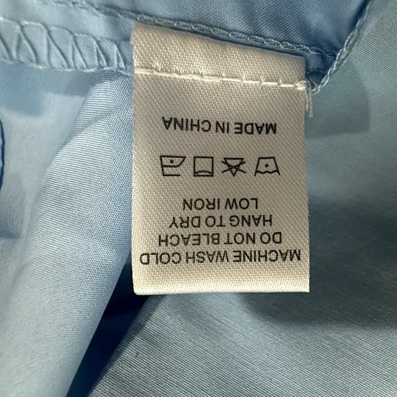 Tuckernuck‎ Pomander Place Robbie Blue Tie Front Mini Dress XS Coastal Resort - Image 14