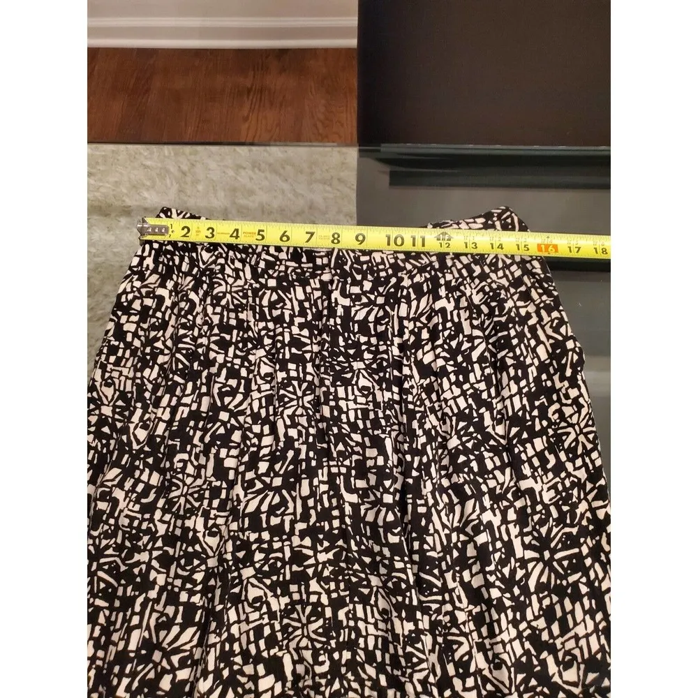 Rachel Roy Women Black & White Viscose Comfort Waist Harem Pant 4 - Image 8