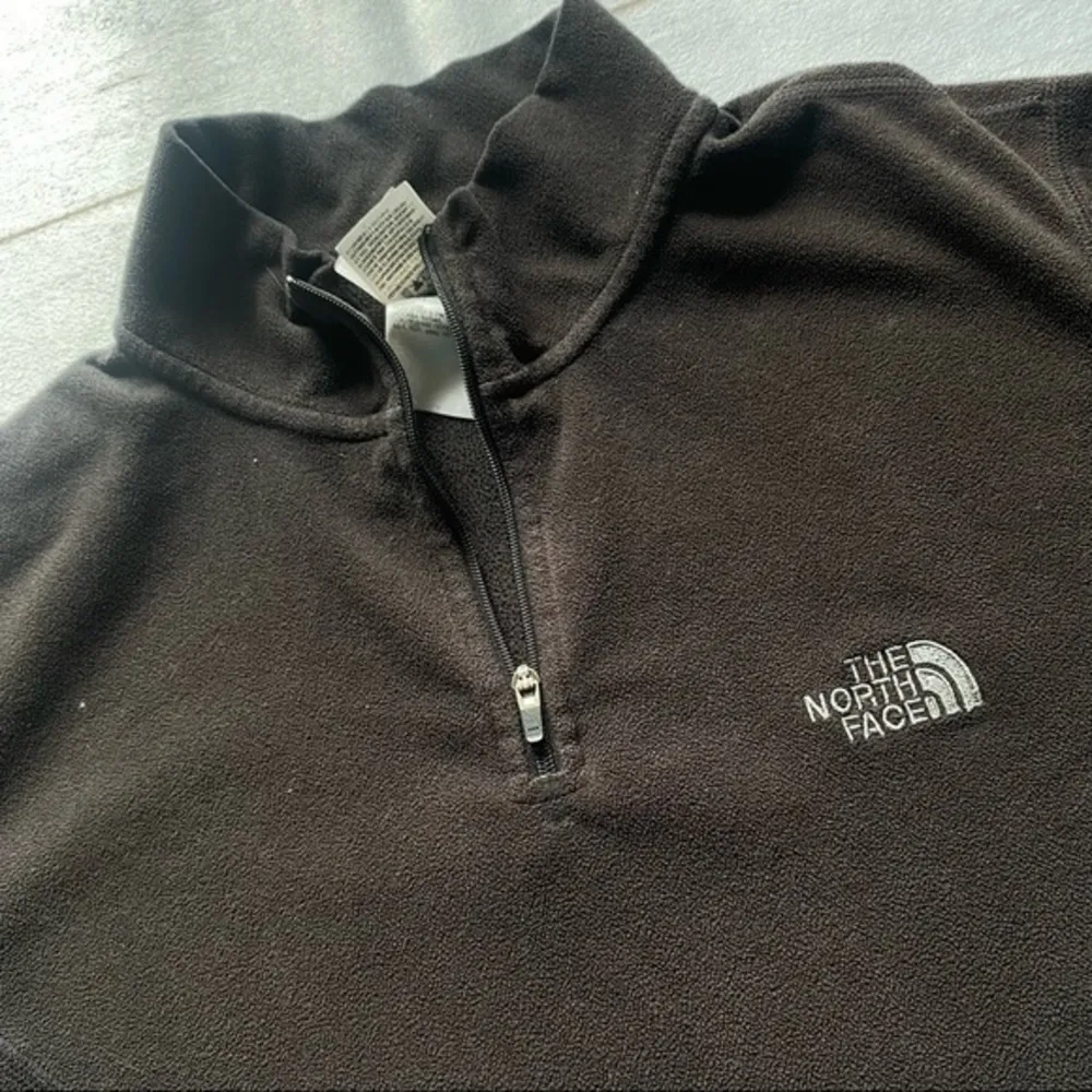 The North face TKA 3/4 zip black fleece jacket size womens large Gorp core - Image 2