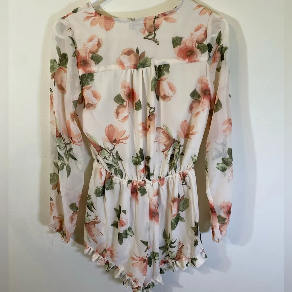 J is for Justify Floral Romper - Image 4