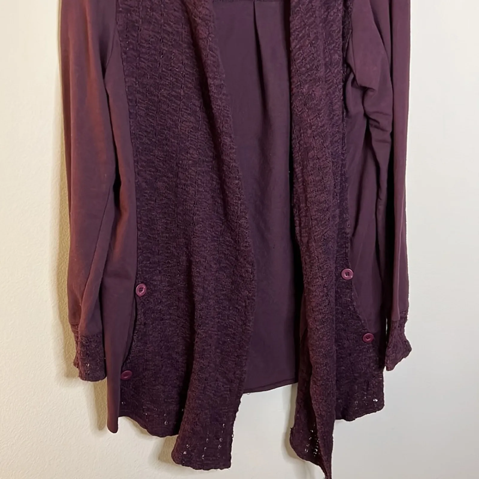 Anthropologie Saturday Sunday Athens Open Front Knit Cardigan Size S - Image 4