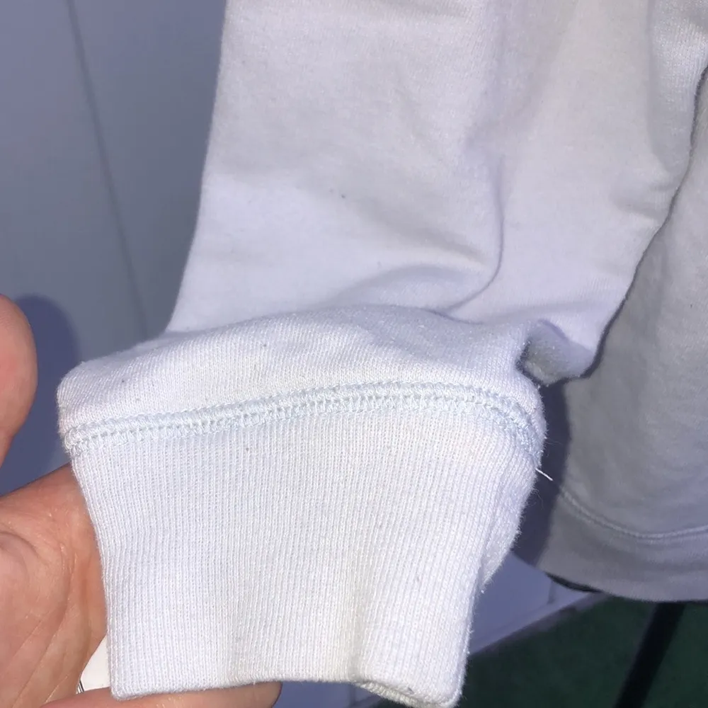 PINK Victoria’s Secret crew neck small white and silver oversized sweats… - Image 5