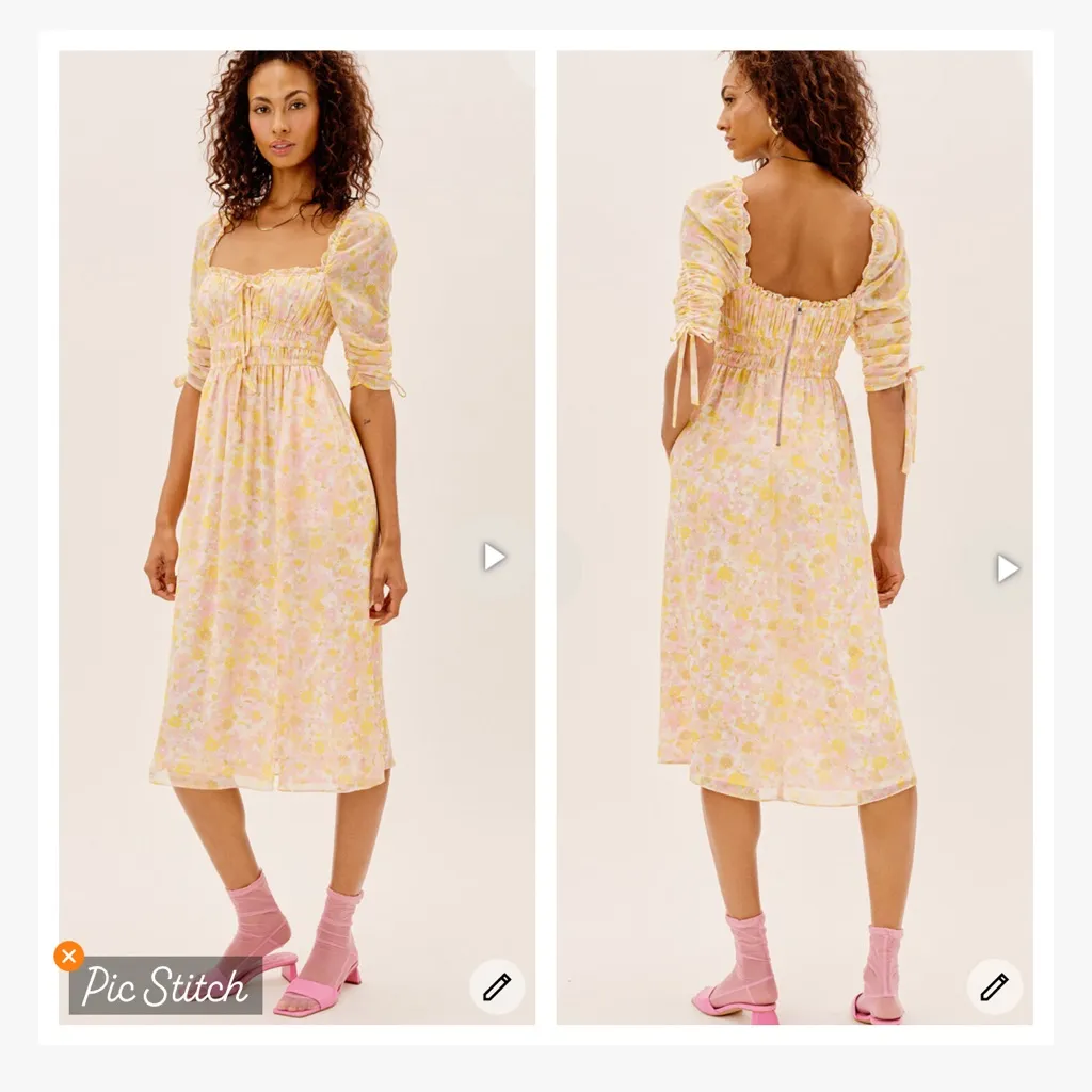 For Love & Lemons Eden Midi Dress - Image 2