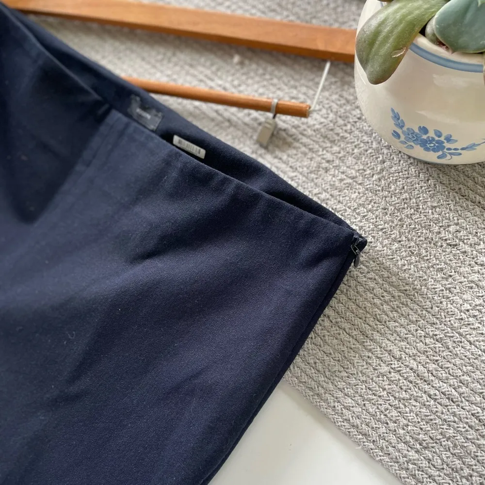 JOSEPH Navy Blue New Tony Cropped Gaberdine Trouser Dress Pant Size 40 (8) - Image 3