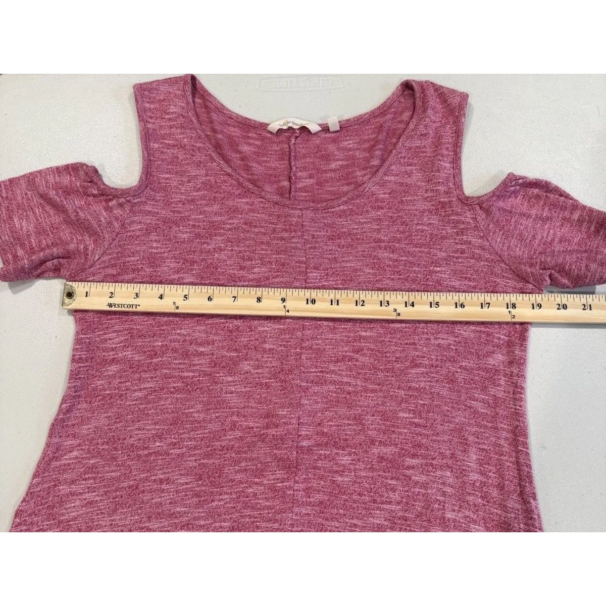 Soft Surroundings Maxi Dress Womens Medium Cold Shoulder Stretch Pockets Travel - Image 5