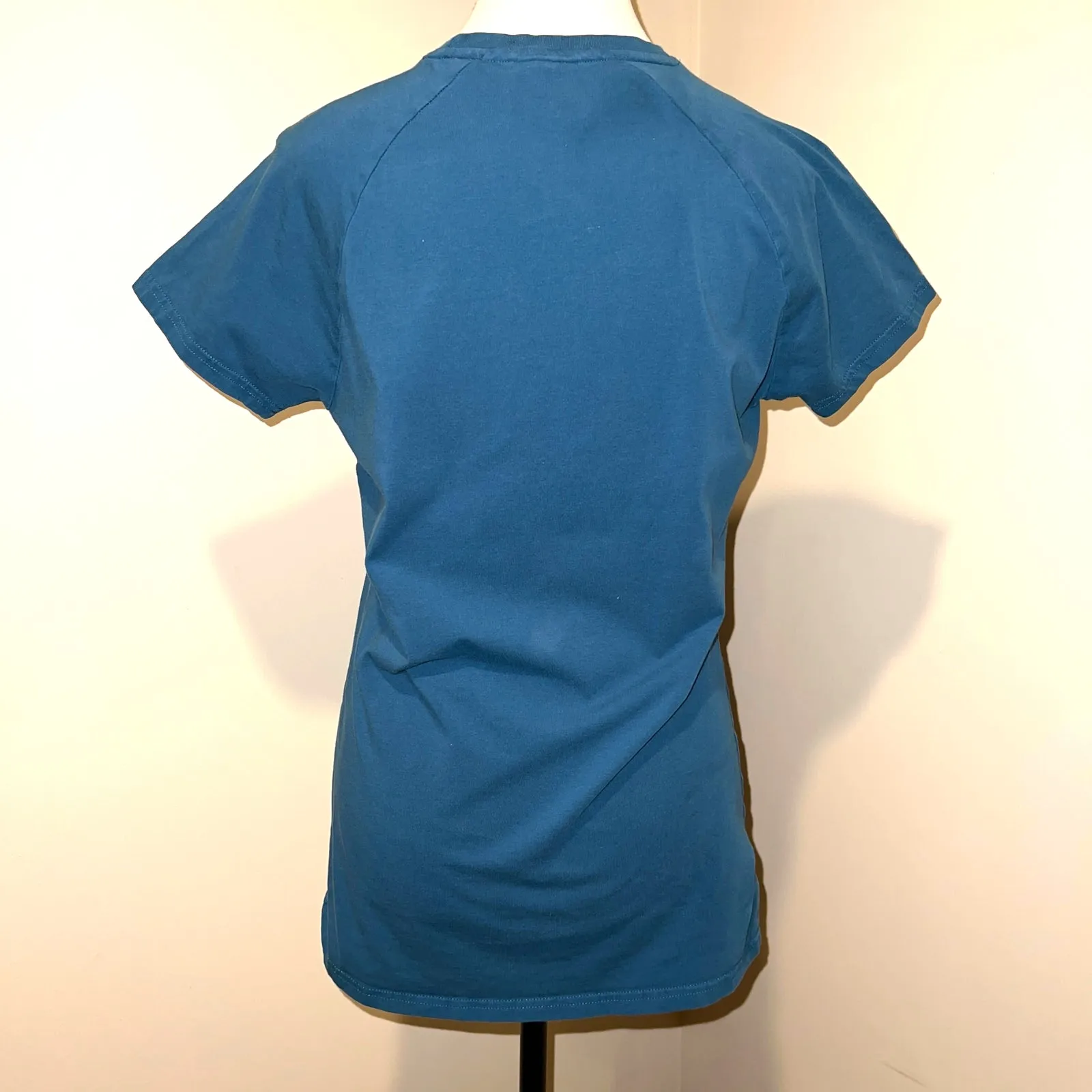 Gymshark Dark Teal Women's Logo T-Shirt Feminine Cut Size M - Image 5