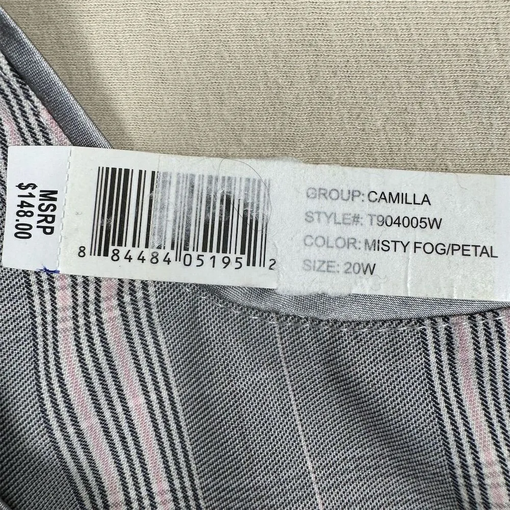 Adrienne Vittadini Women's Plus Size 20 Plaid Knee Length Dress - Image 5