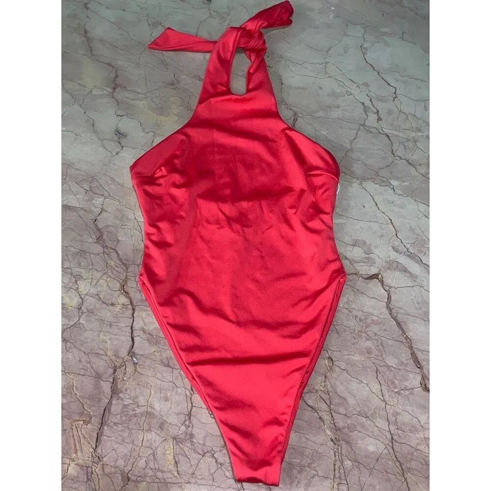 AEXAE Twist Swimsuit in Pink XSmall New Womens One Piece Swim Size XS - Image 5