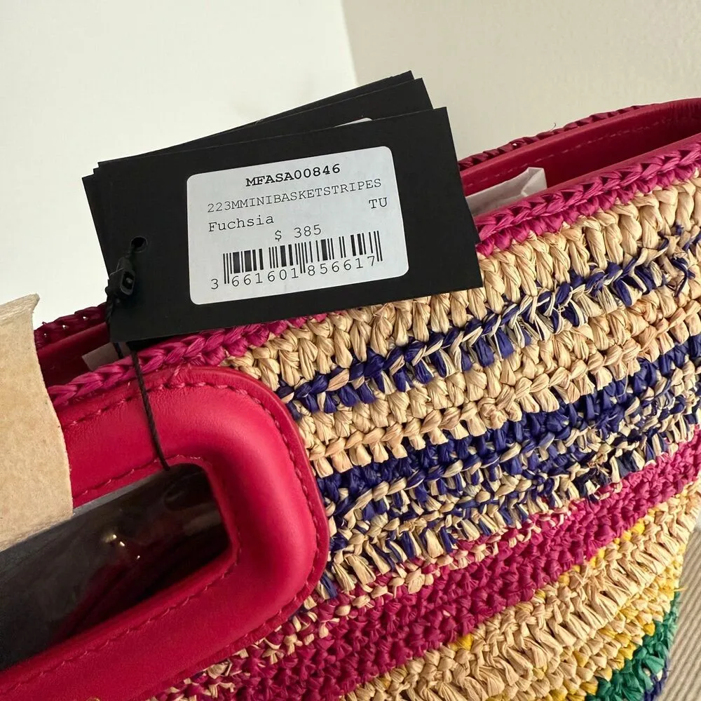 Maje Mini Striped Basket Bag -NWT - Image 7