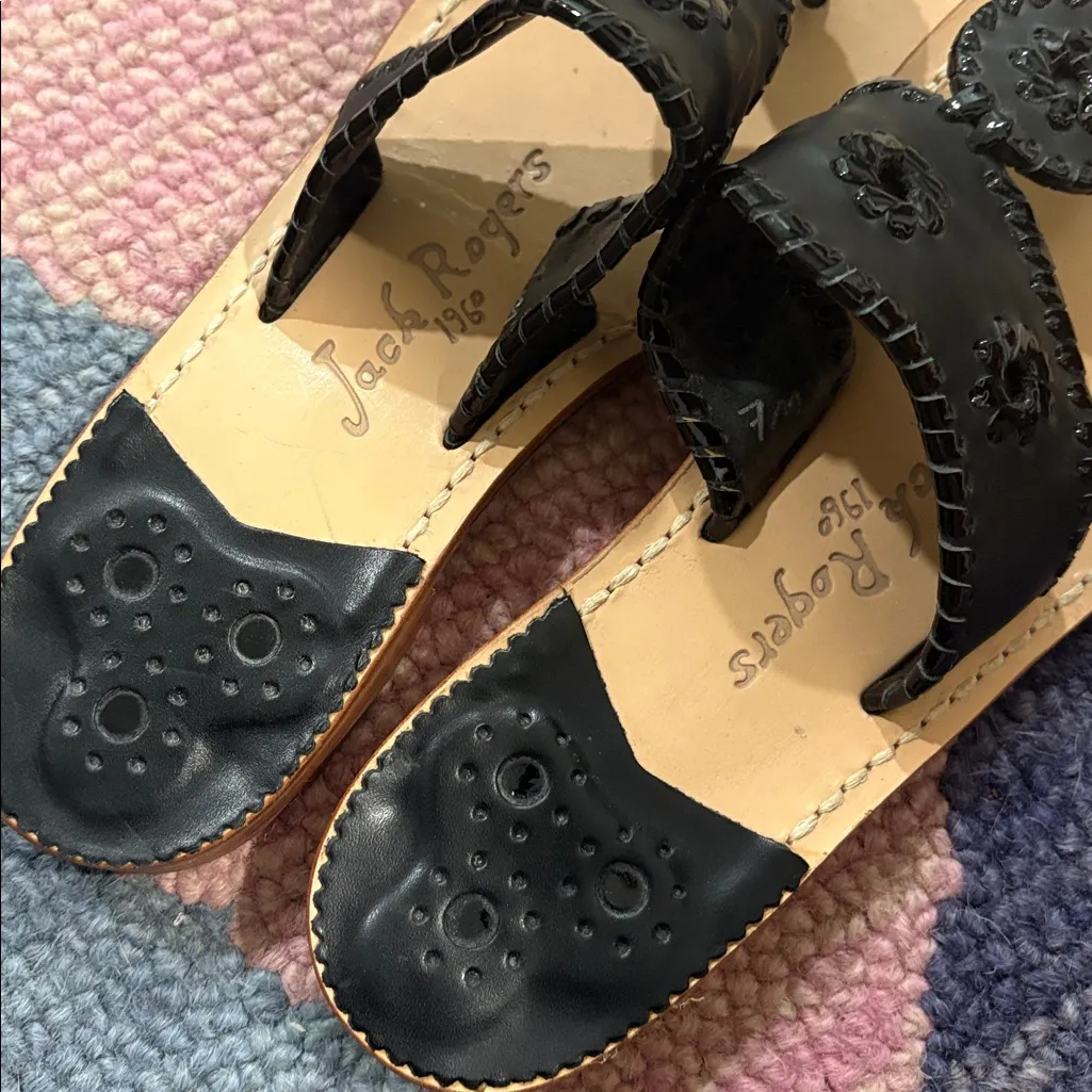 Black Jack Rogers Sandals - Image 3