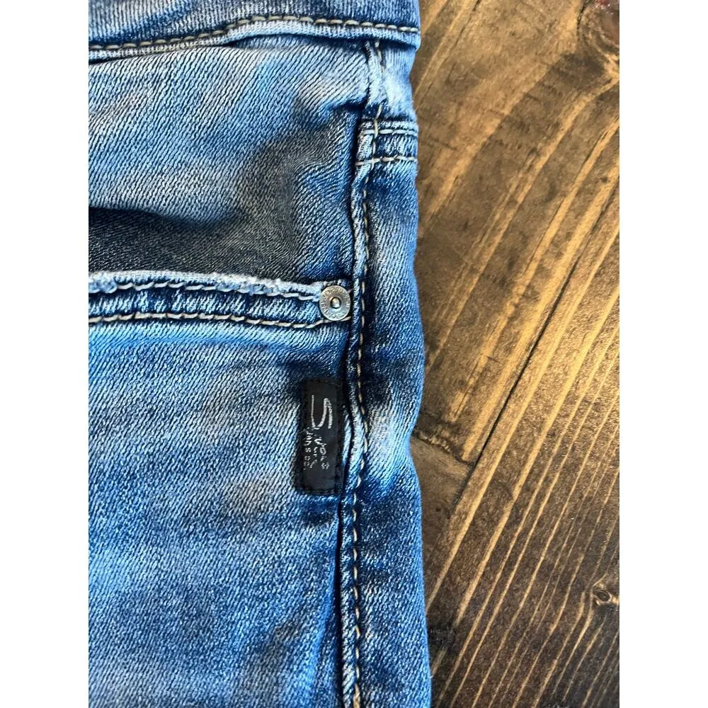 Silver Avery Straight Leg Jean Women 30 Western Boho Cowgirl Aztec Grunge Preppy Blue - Image 11