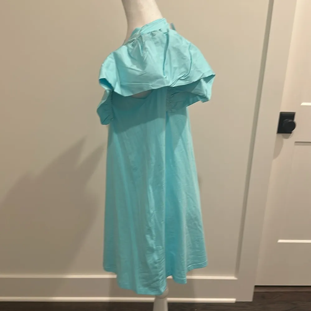 NWT Avara Boutique TCEC Blue Puff Sleeve Dress Sz M - Image 4