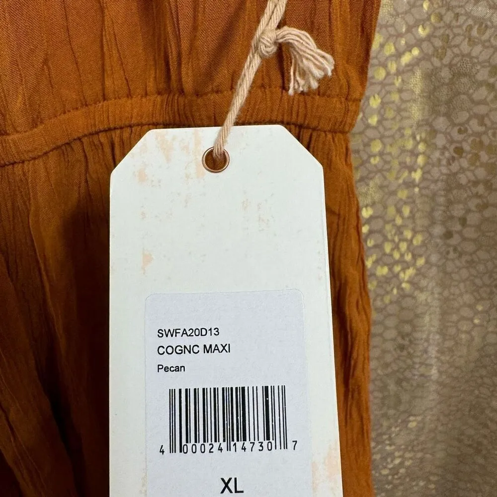 Shyanne Cognac Rust Orange Brown Western Maxi Dress XL NWT - Image 7