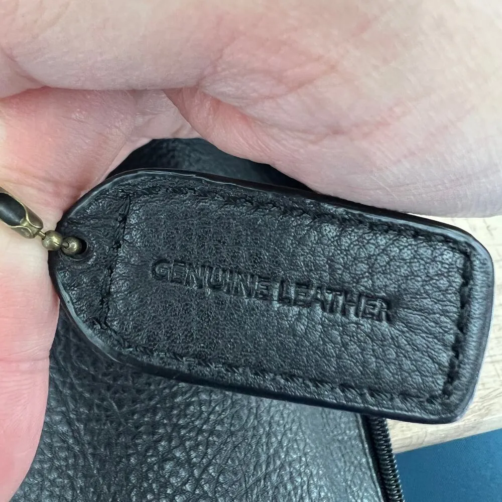 Heritage Shoulder Bag Black Leather Bronze Studded Western Tassle Purse - Image 7