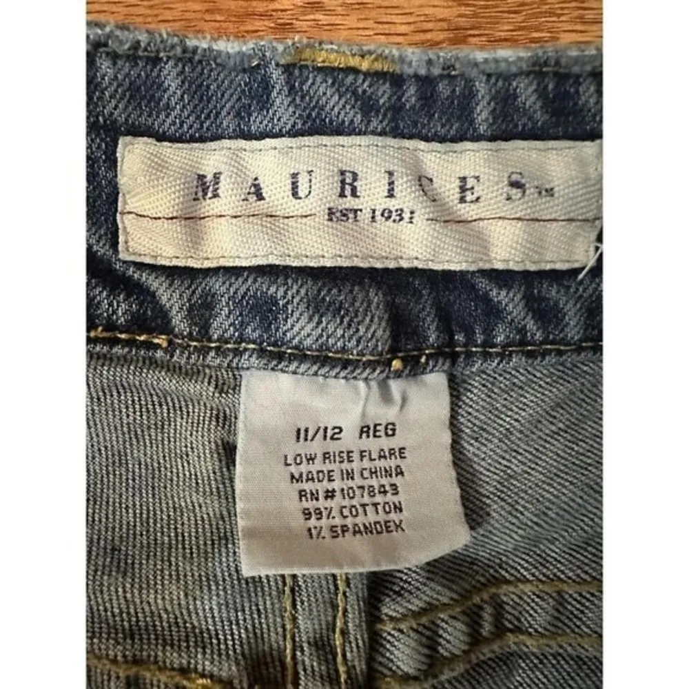 Maurices Jeans Low Rise Flare Denim Medium Wash Women's  11/12 30x30‎ - Image 7