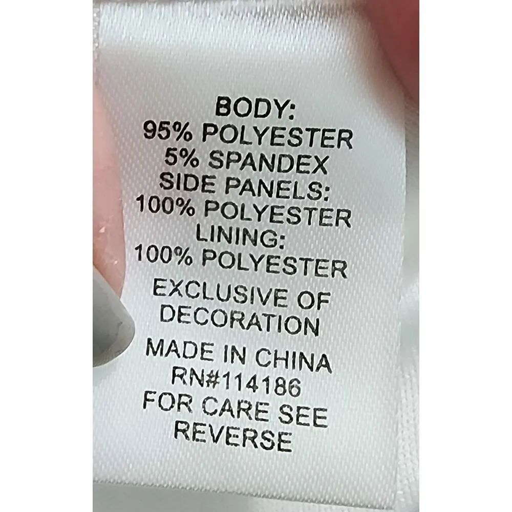 Song n Spirit Elegant Floral‎ Print Long Sleeve Blouse White Gray Casual Top - Image 2