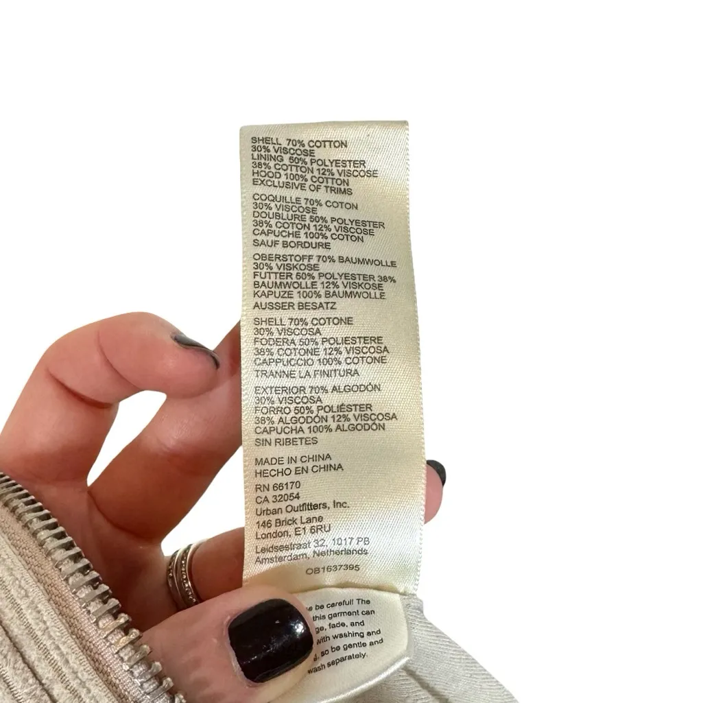 Free People Starla Trapeze Corduroy Cord Hooded Shirt Jacket Barn Coat - Image 14