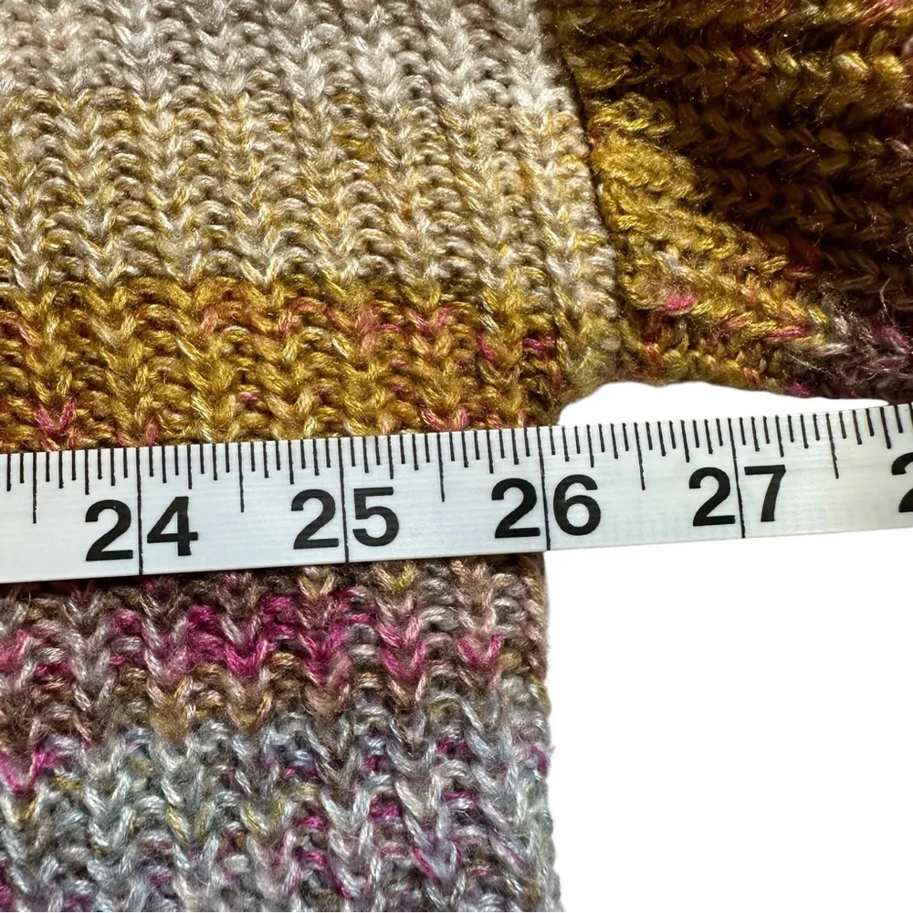 Womens Button-Front Rib-Knit V-Neck Cardigan Sweater Large - Image 5