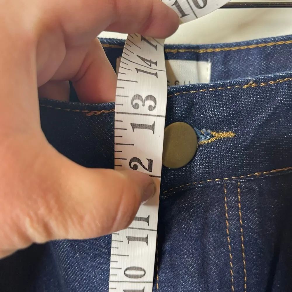Dissh high rise straight leg dark indigo jeans sz US 8 - Image 6