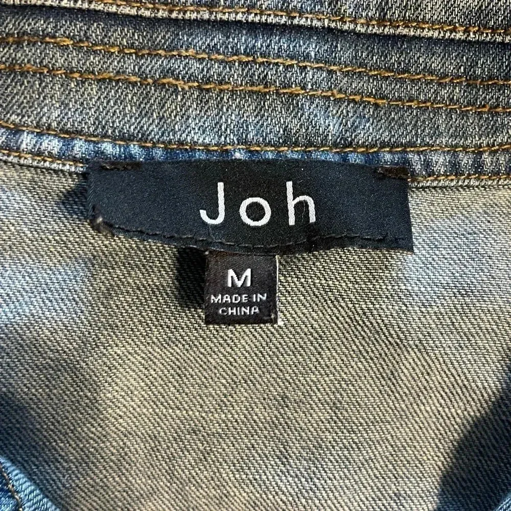 Joh Denim Vest Size Medium Blue - Image 2