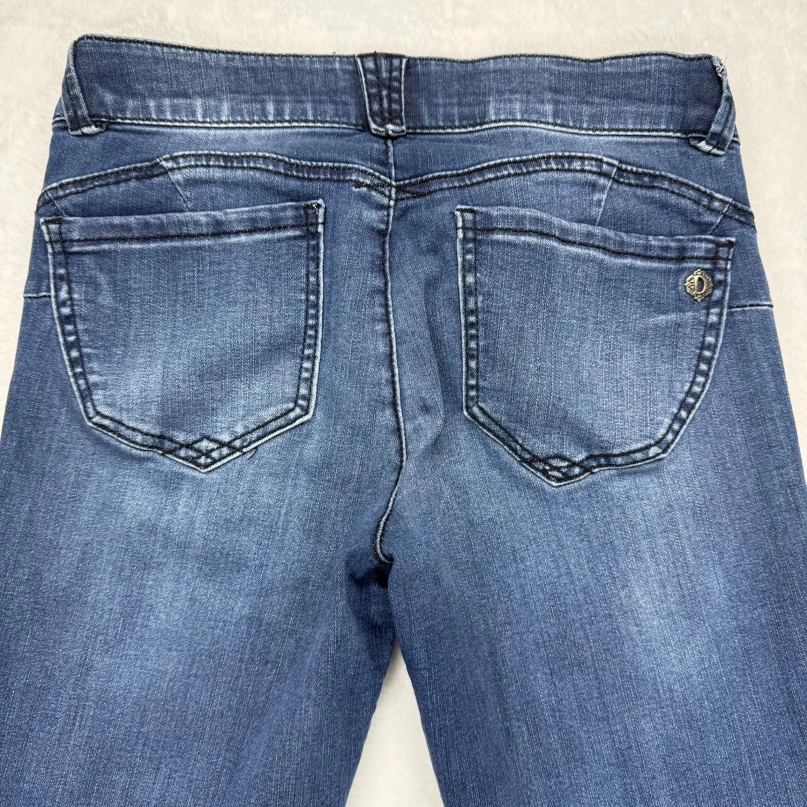 Democracy‎ Ab Solution Ankle Skinny Jeans Dark Wash Denim Stretch Size 4 - Image 9