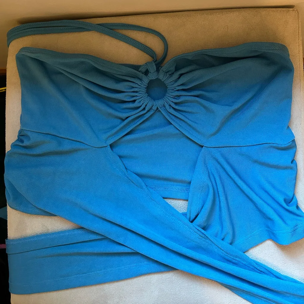 Blue Halter Going Out Top - Image 3