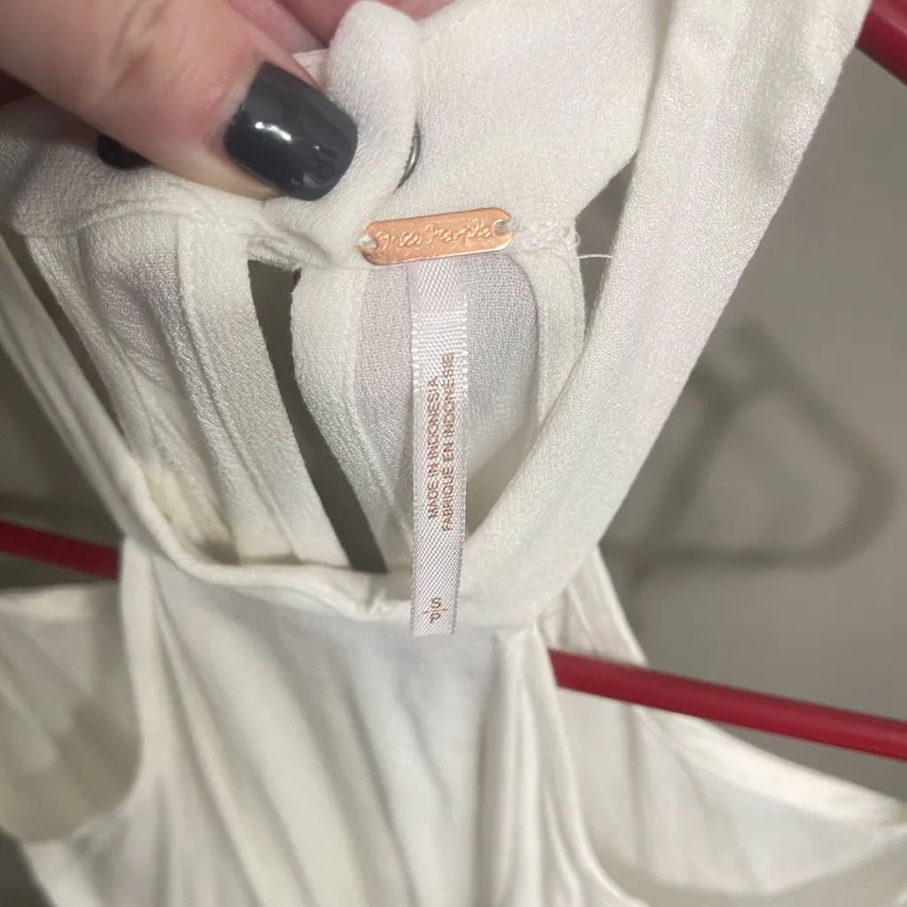 Free‎ People NEW Drift Away Cold Shoulder Balloon Sleeves Tunic Dress Small - Image 6