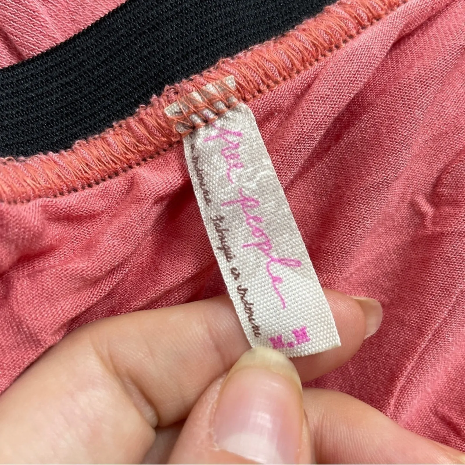 FREE PEOPLE Pink Asymmetrical Skirt Womens Medium Fairy Soft Girl Summer Casual - Image 5