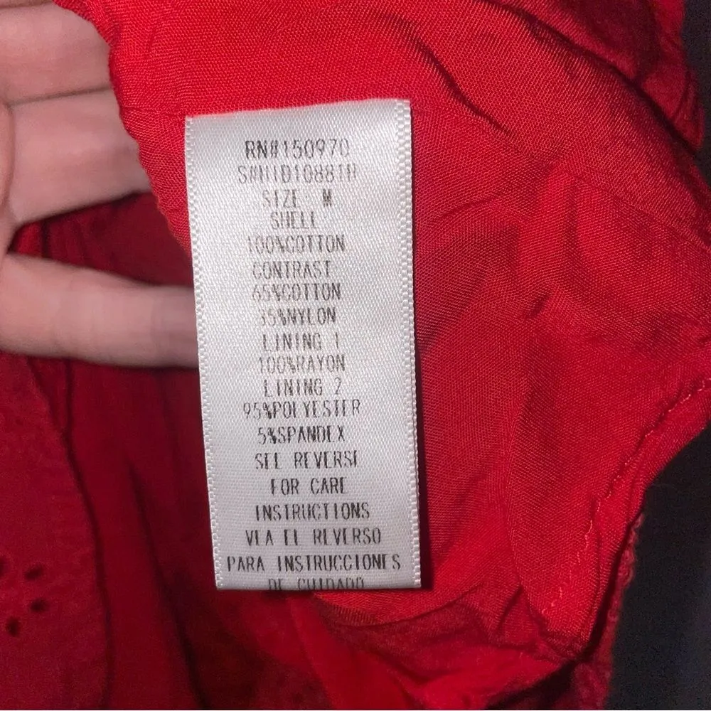 Impressions Lace Bralette Mini Dress Women M Babydoll Romantic Fairy Boho Eyelet - Image 6