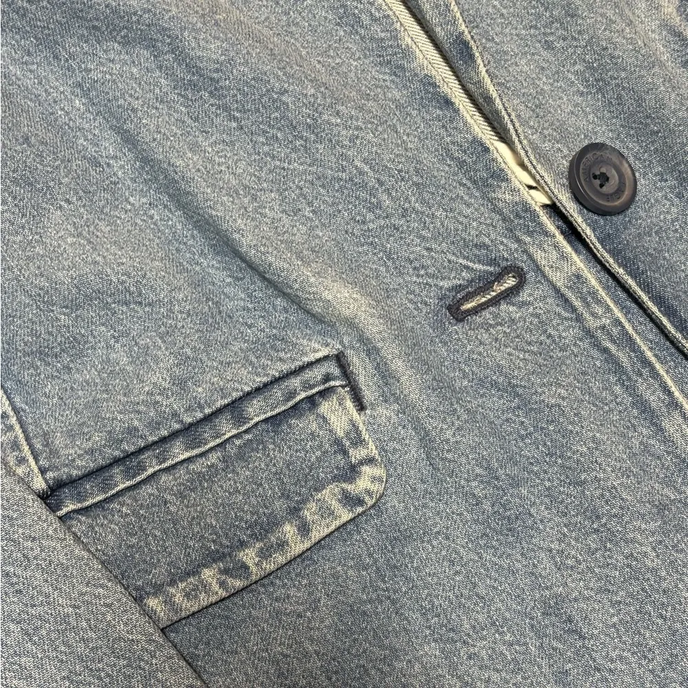 J.Crew American Eagle Denim Blazer Jacket - Image 3