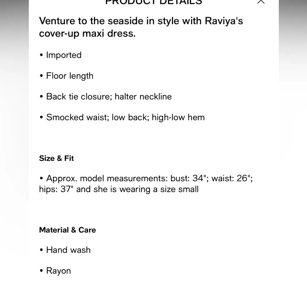 Raviya NWT $58 Women's Halter Maxi Dress
Swim Cover - Image 5