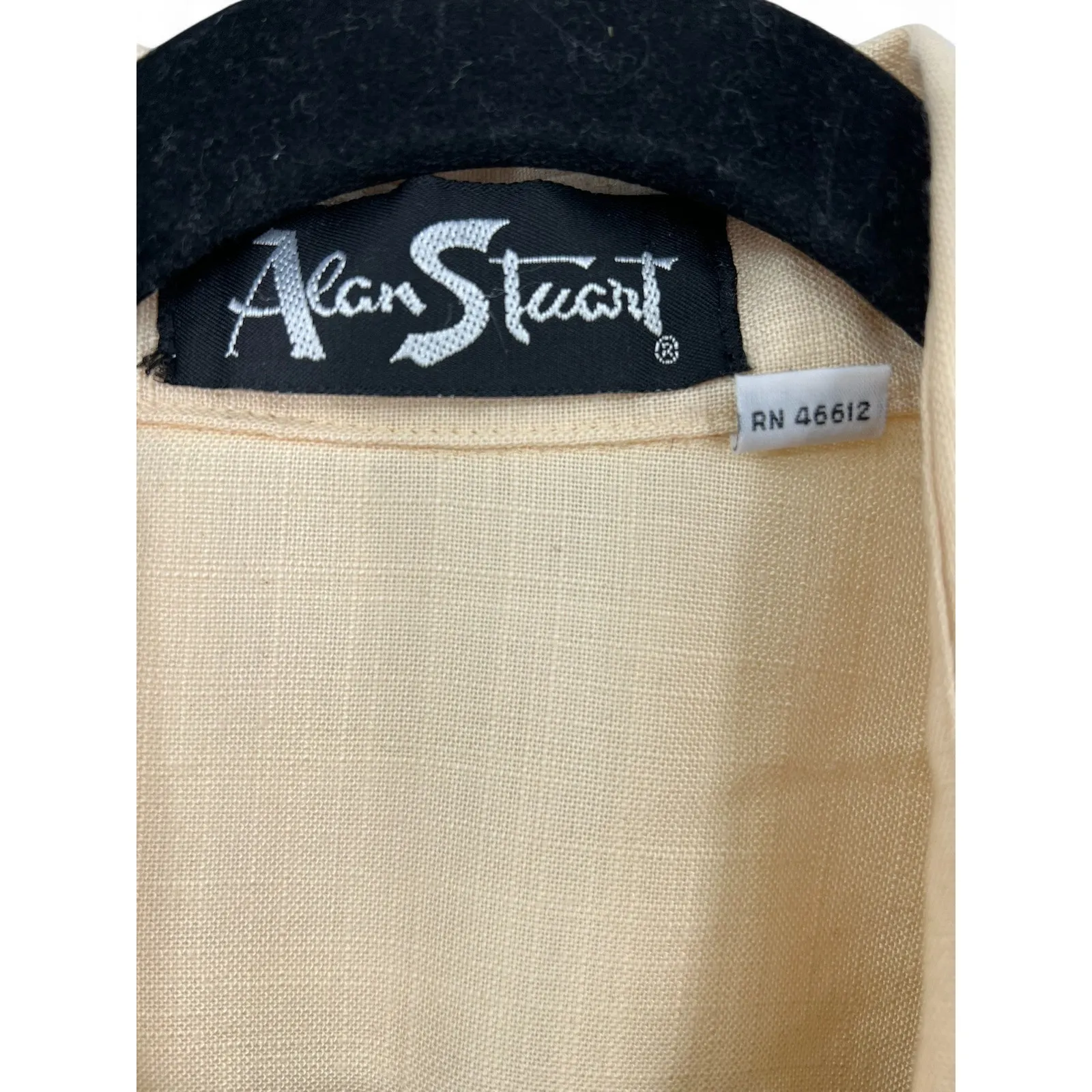 VINTAGE ALAN STUART 90's | L | Mens Casual Polo SHirt Pullover Butter Yellow Size L - Image 5