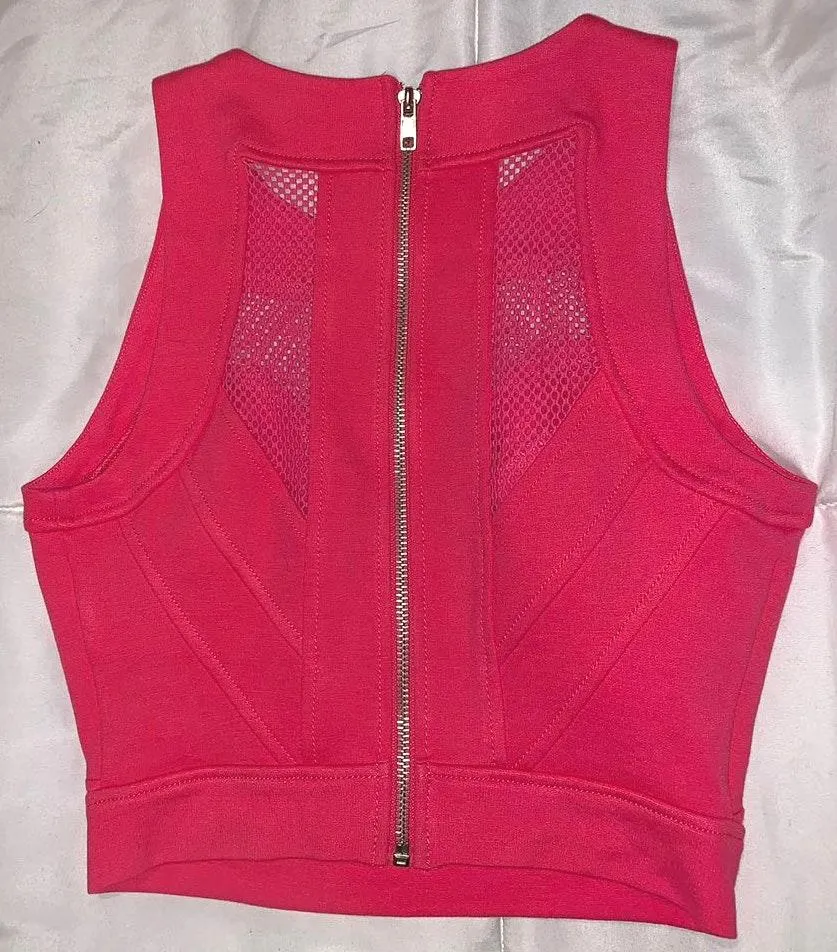 Guess hot pink crop top - Image 2