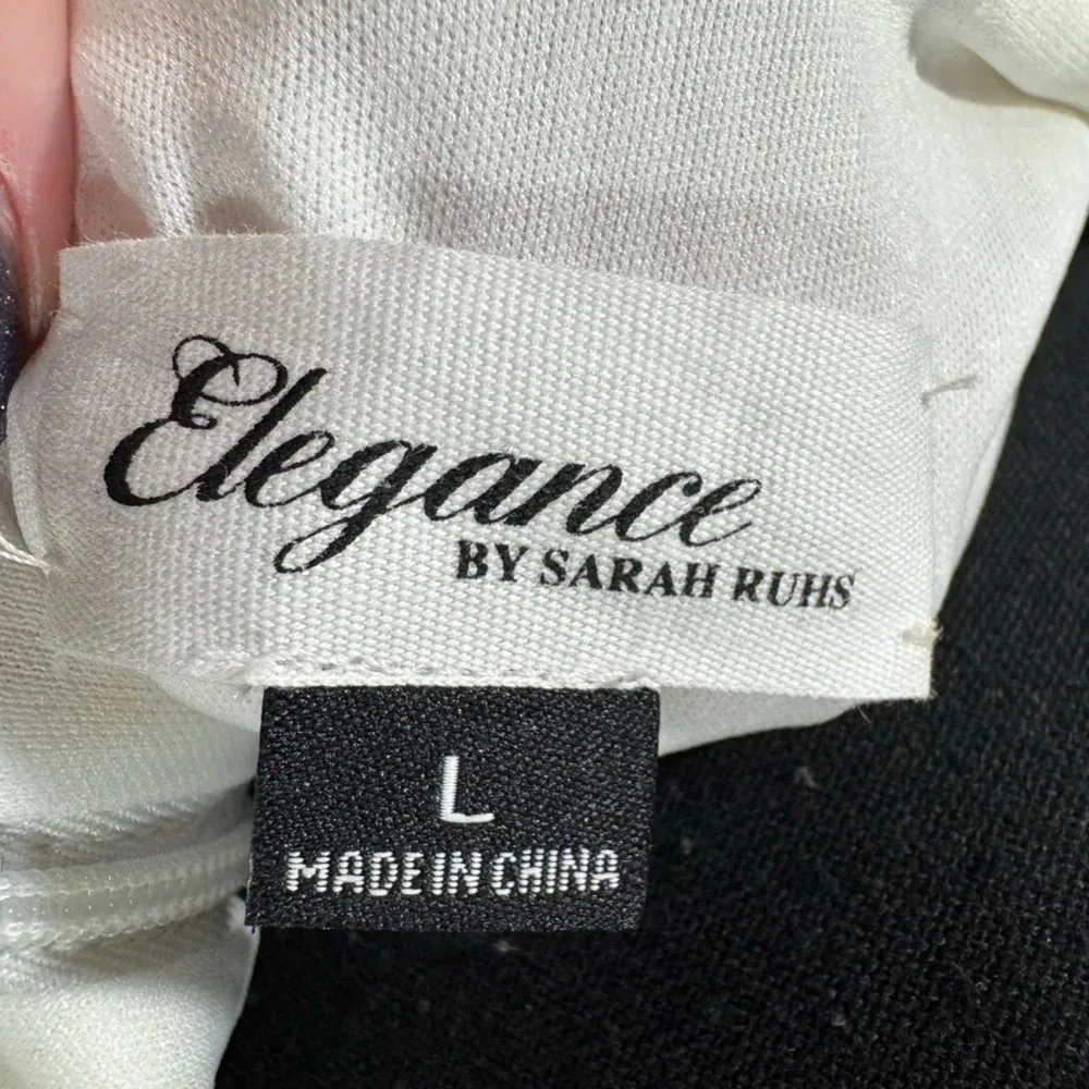 Bridal Sequin Cowl Neck From Boutique New Years/Holiday Blouse Silver Size L - Image 4