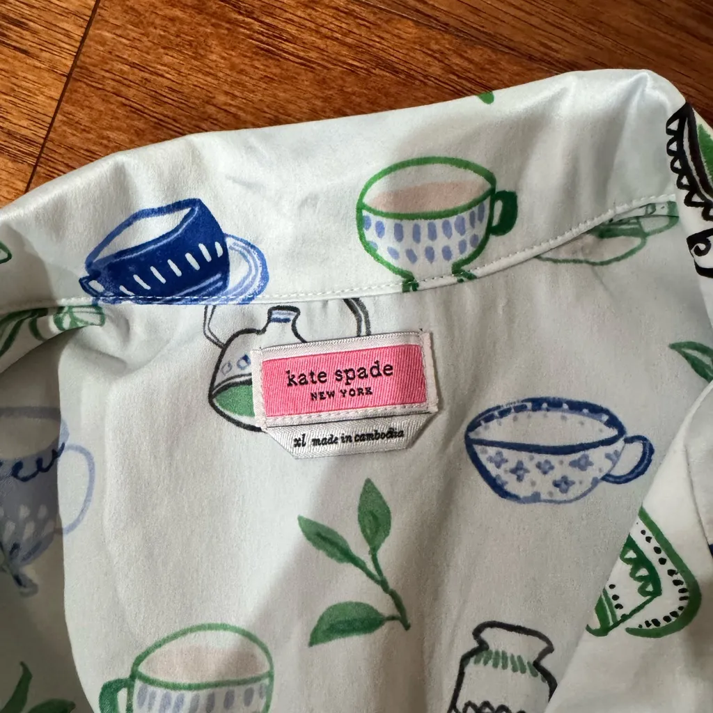 Kate Spade Charmeuse Pj Set Size XL - Image 7