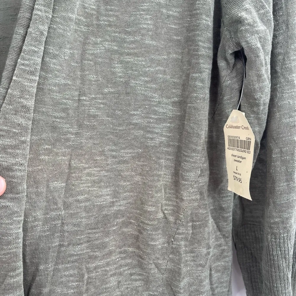 Coldwater creek boho lag and look long sleeve cardigan size large 14-16 Nwt - Image 5