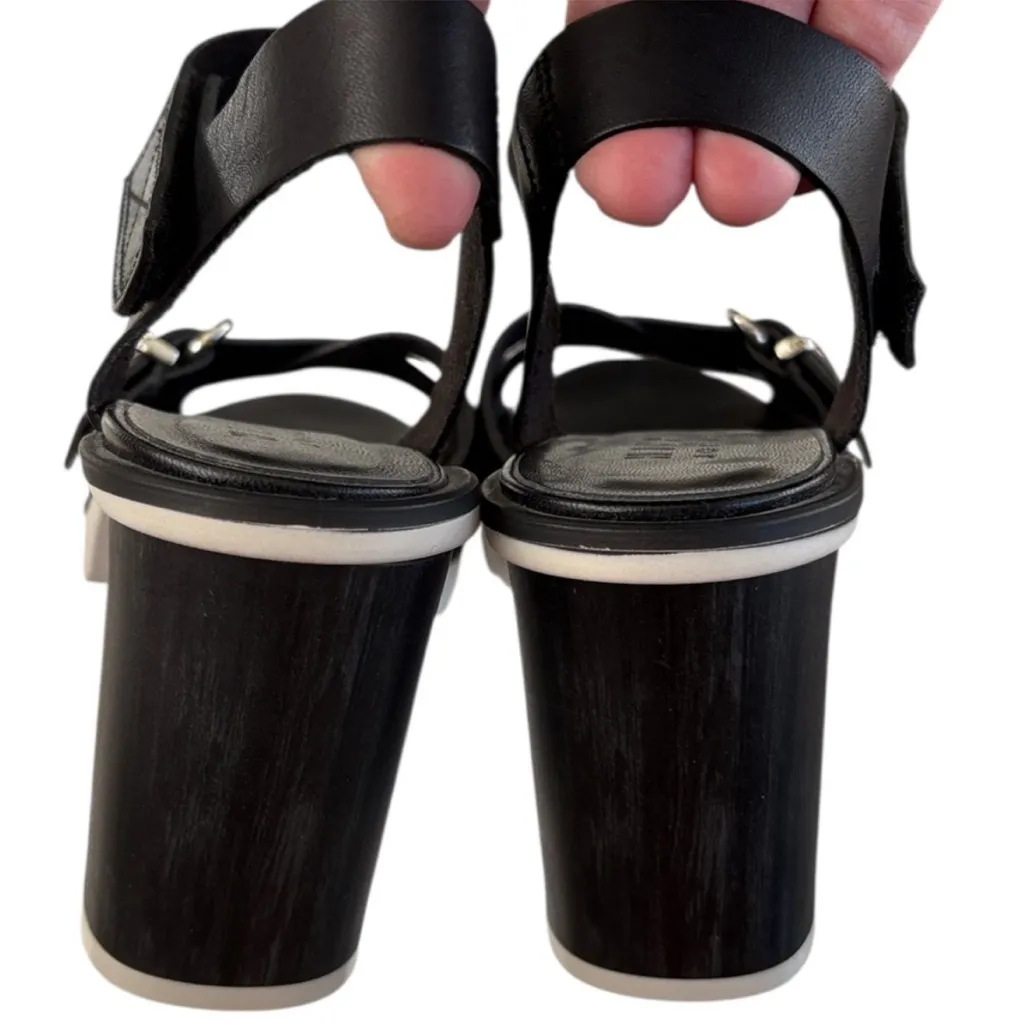 EUC HISPANITAS Leather Gigi Block Heel
Sandals Black Size 9 - Image 6