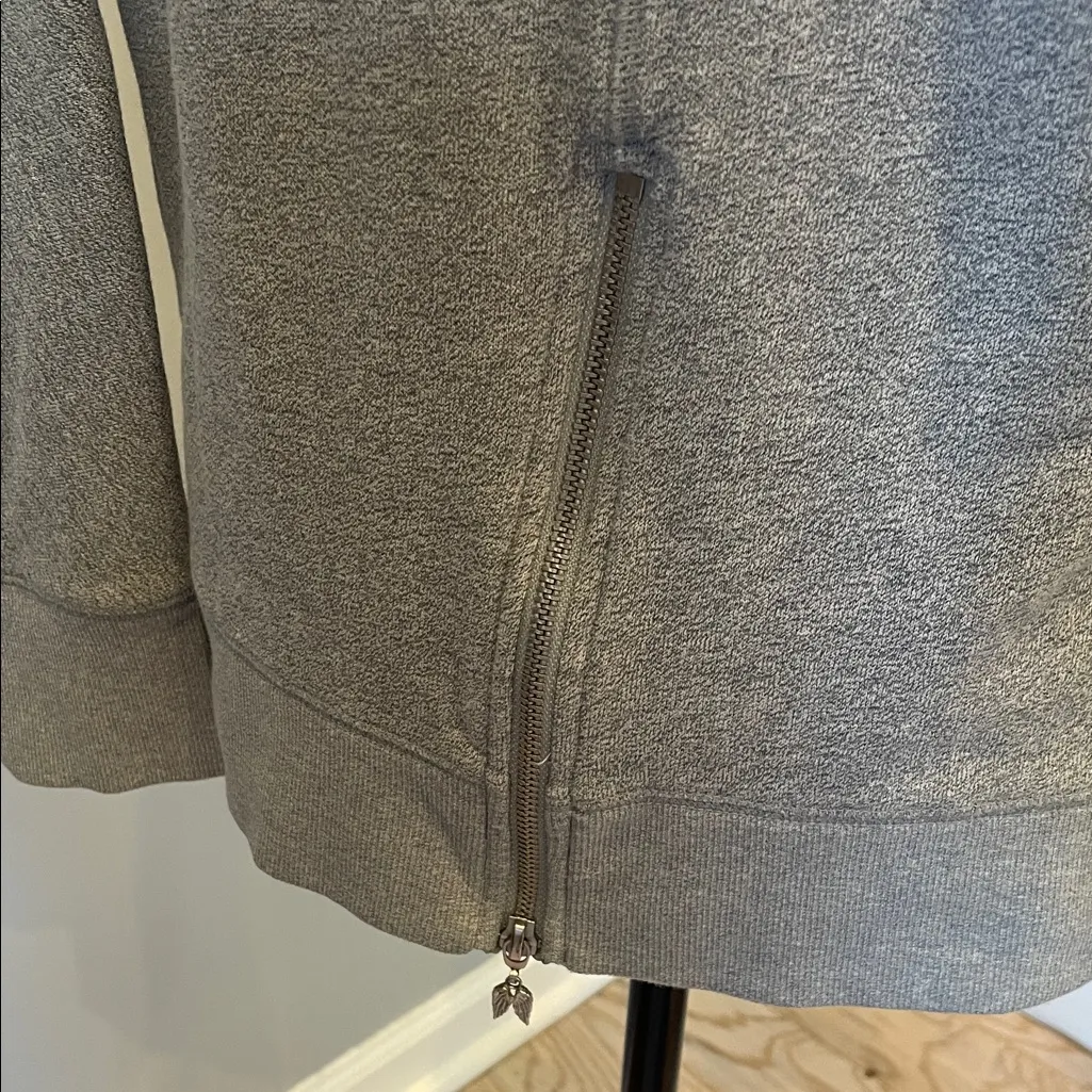 Gray Zip-Up Hoodie Victoria’s Secret small - Image 3