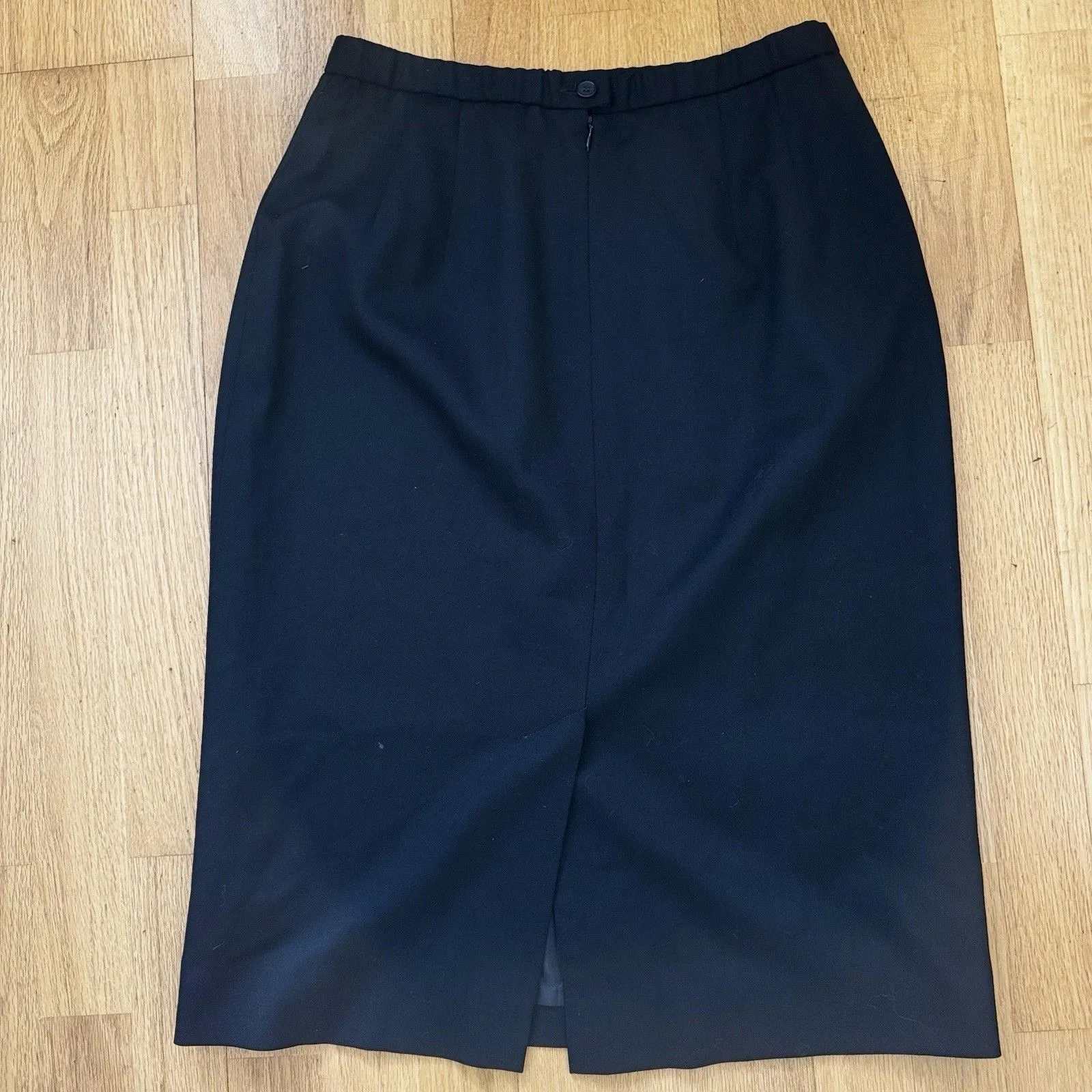 Pendleton 100% Virgin Wool Pencil Skirt 12 Made In USA Chic Office Career Lawyer - Image 2