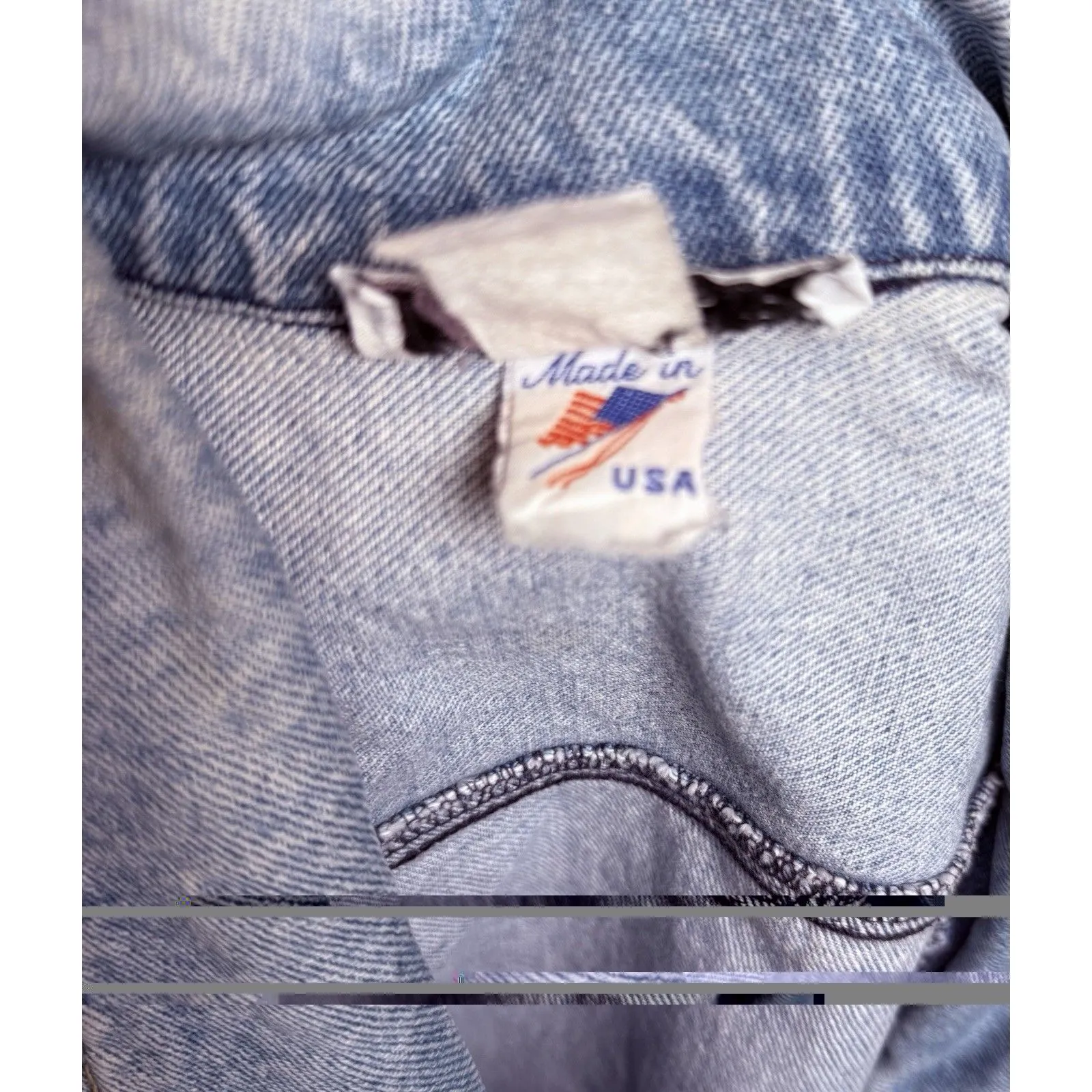 Vintage YES Clothing Studded Denim Jacket Women’s Small Western USA Oversized Blue - Image 6