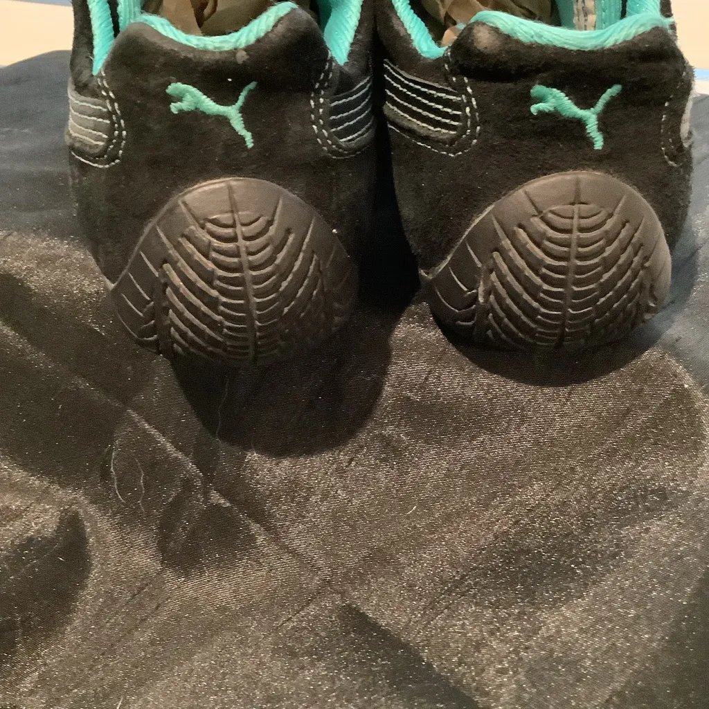 Puma Women’s Vintage Speed Cat Black-Ceramic Green GREAT Pre Loved Condition - Image 8