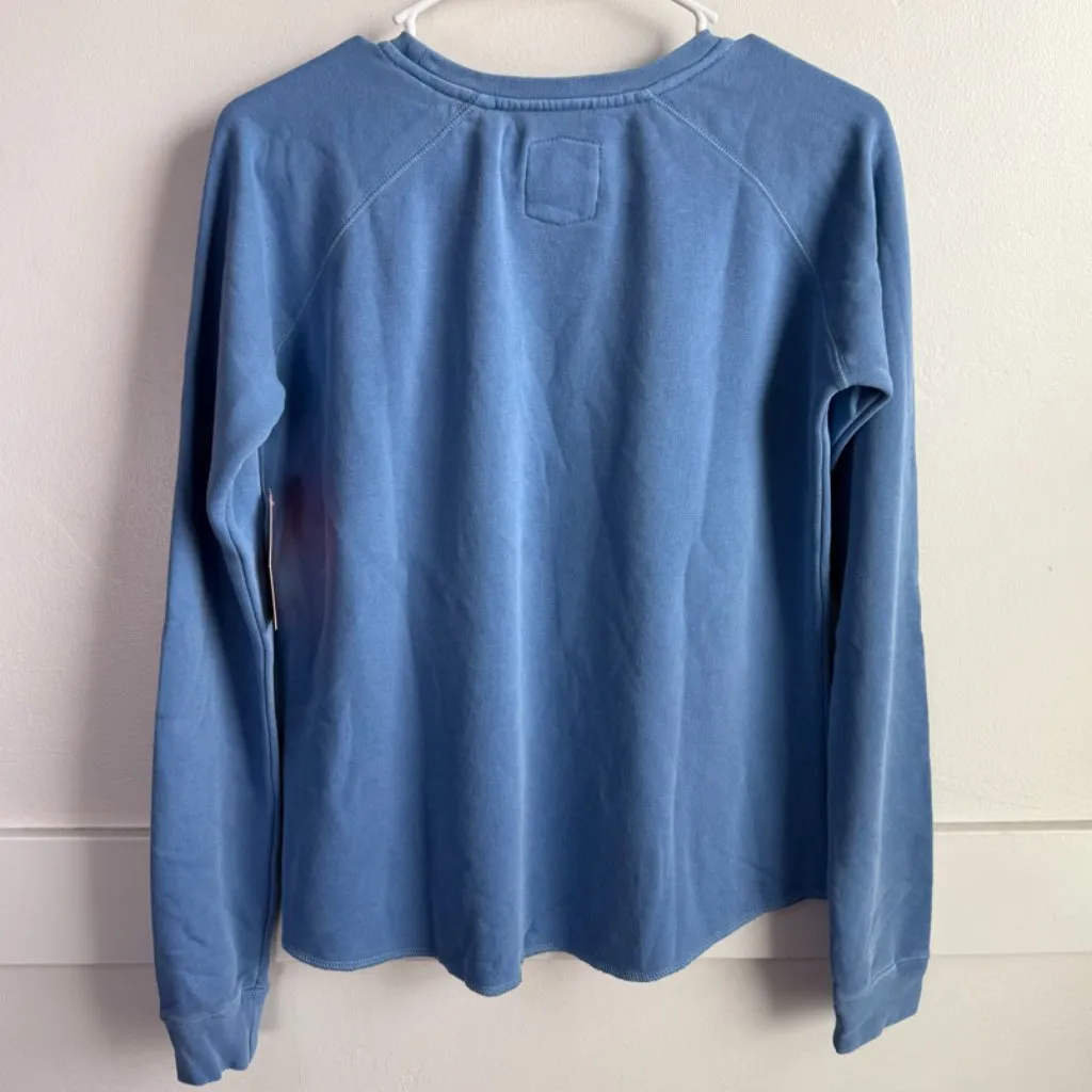 NWT 100% Blue THORUNN Fleece Pullover Crewneck Sweatshirt - Image 4