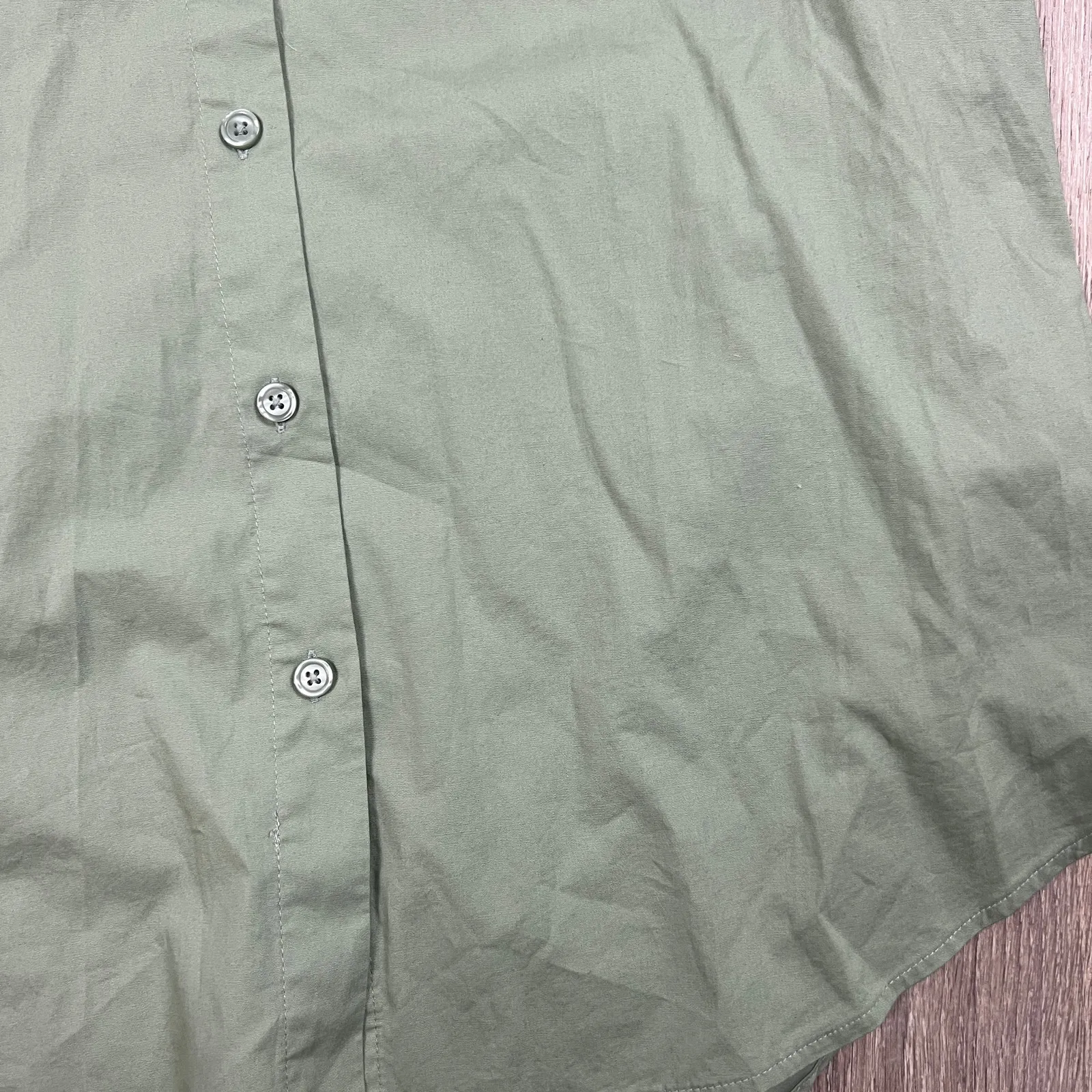 Ava & Viv Women's Plus Size Green Button-Down Oversized Tunic - Size X - NWT - Image 4