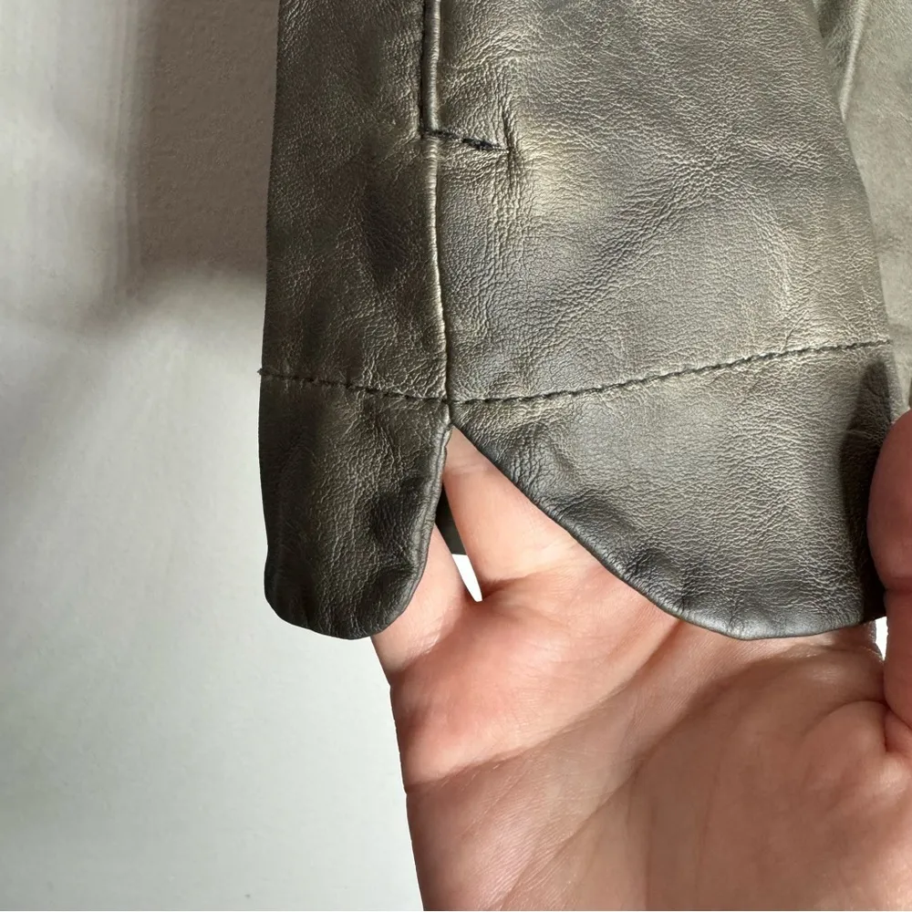 Anthropologie Pilcro quilted vegan breather mini shorts in bronze hue size 25 - Image 10