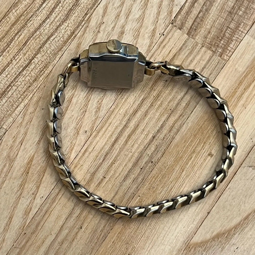 Bulova Super Rare Vintage Mechanical Ladies Watch Gold Plated Case Bracelet - Image 7